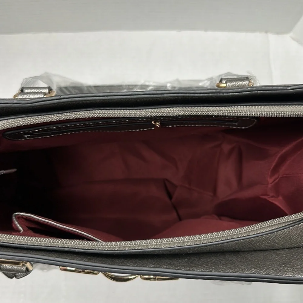 BG Fashion Pewter handbag NEW - Picture 5 of 6